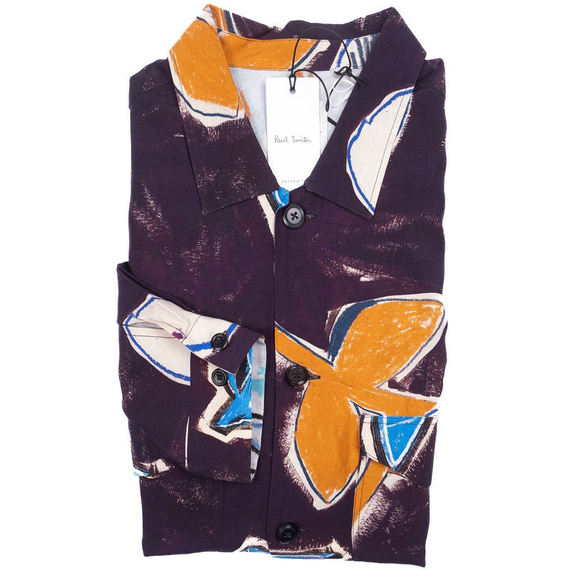 Plum Patterned Casual Shirt