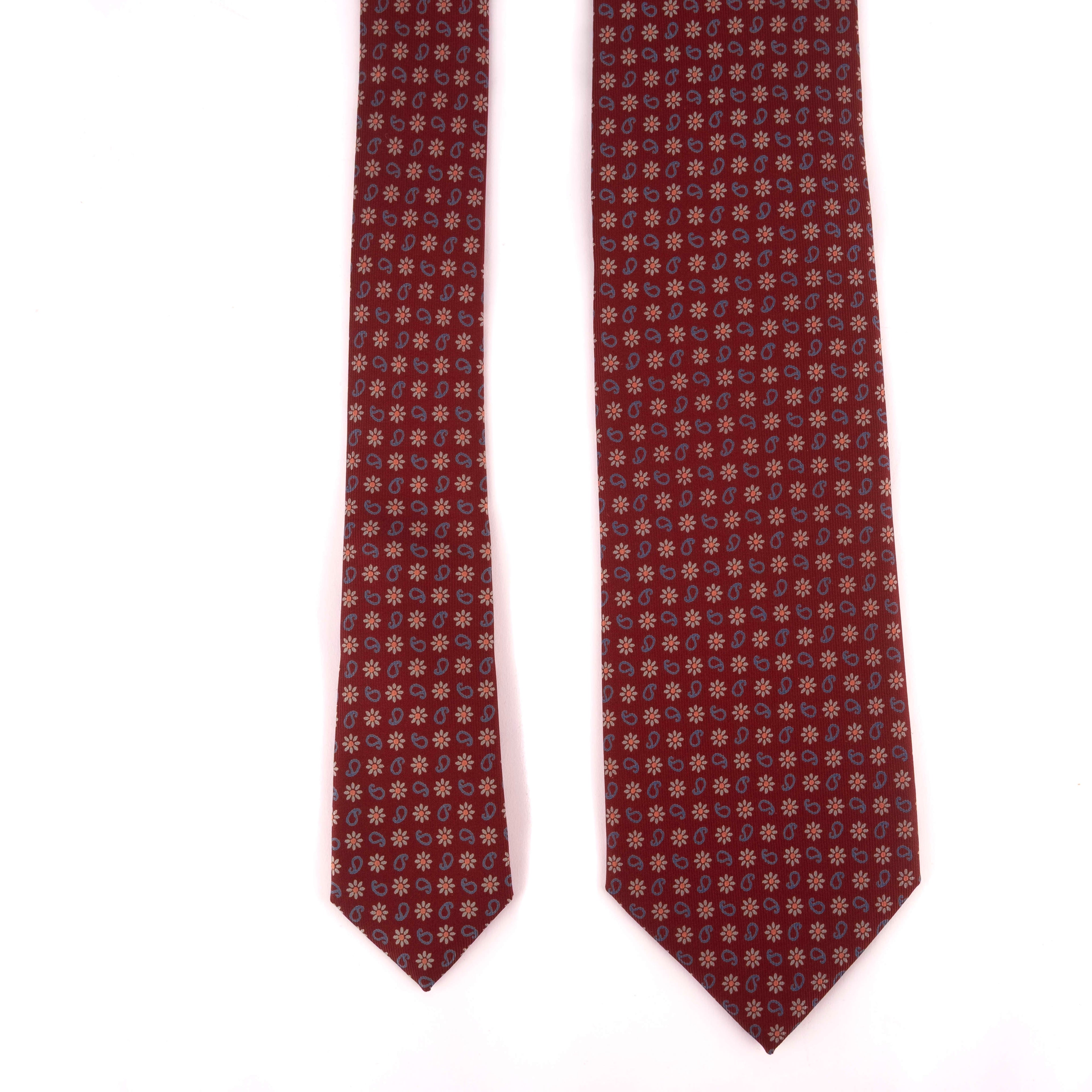 Burgundy Patterned Tie