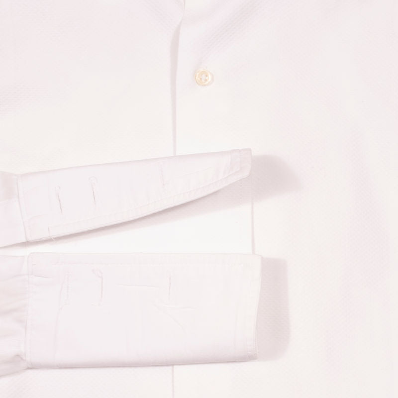 New & Lingwood White Tuxedo Shirt
