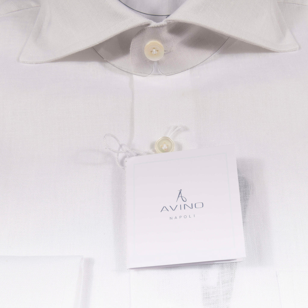 White Linen Shirt 38