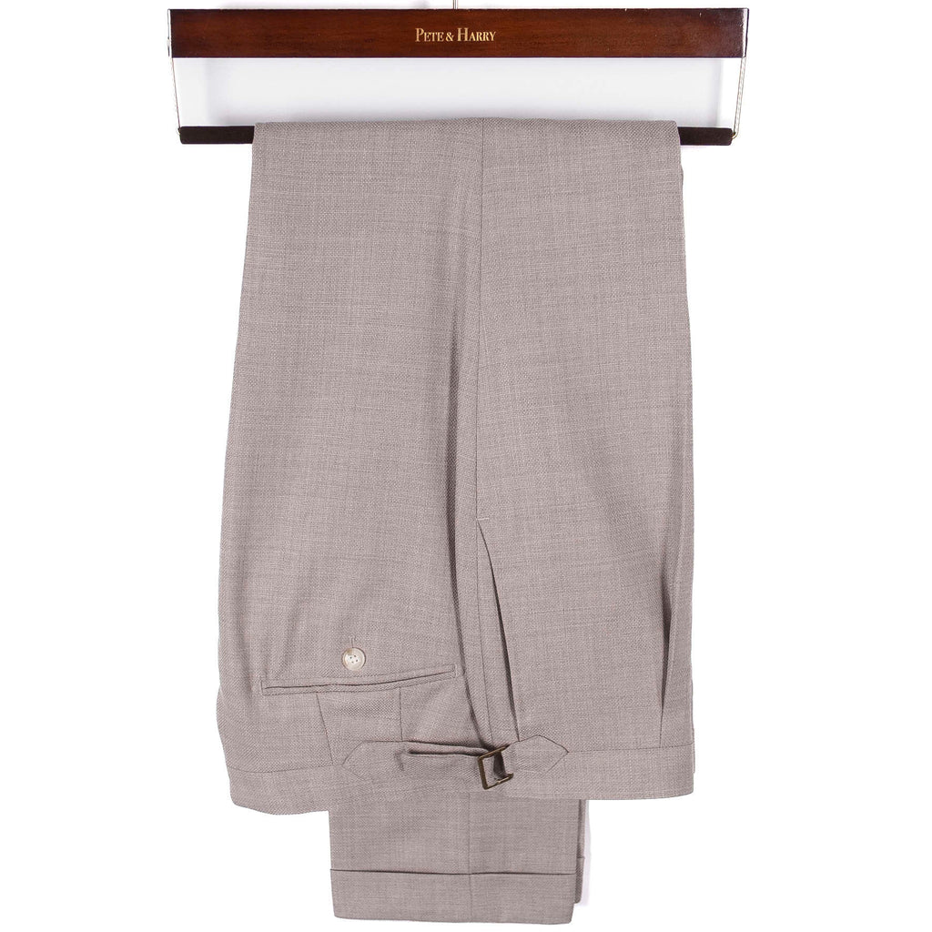 Taupe Double Breasted Casual Suit