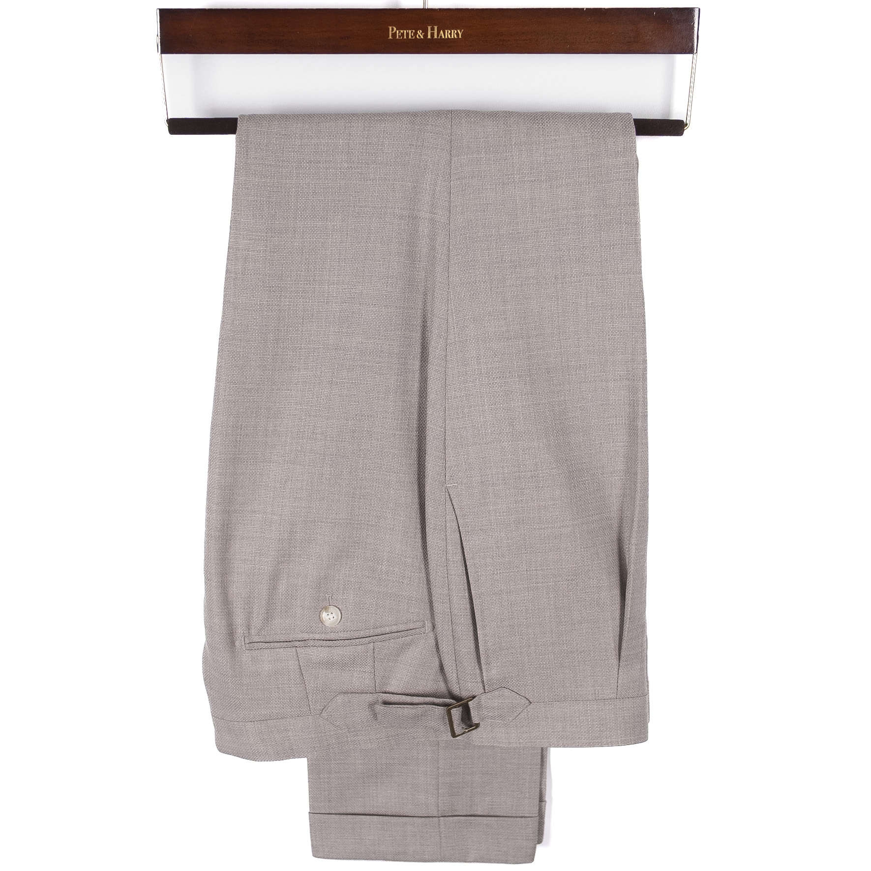 Taupe Double Breasted Casual Suit