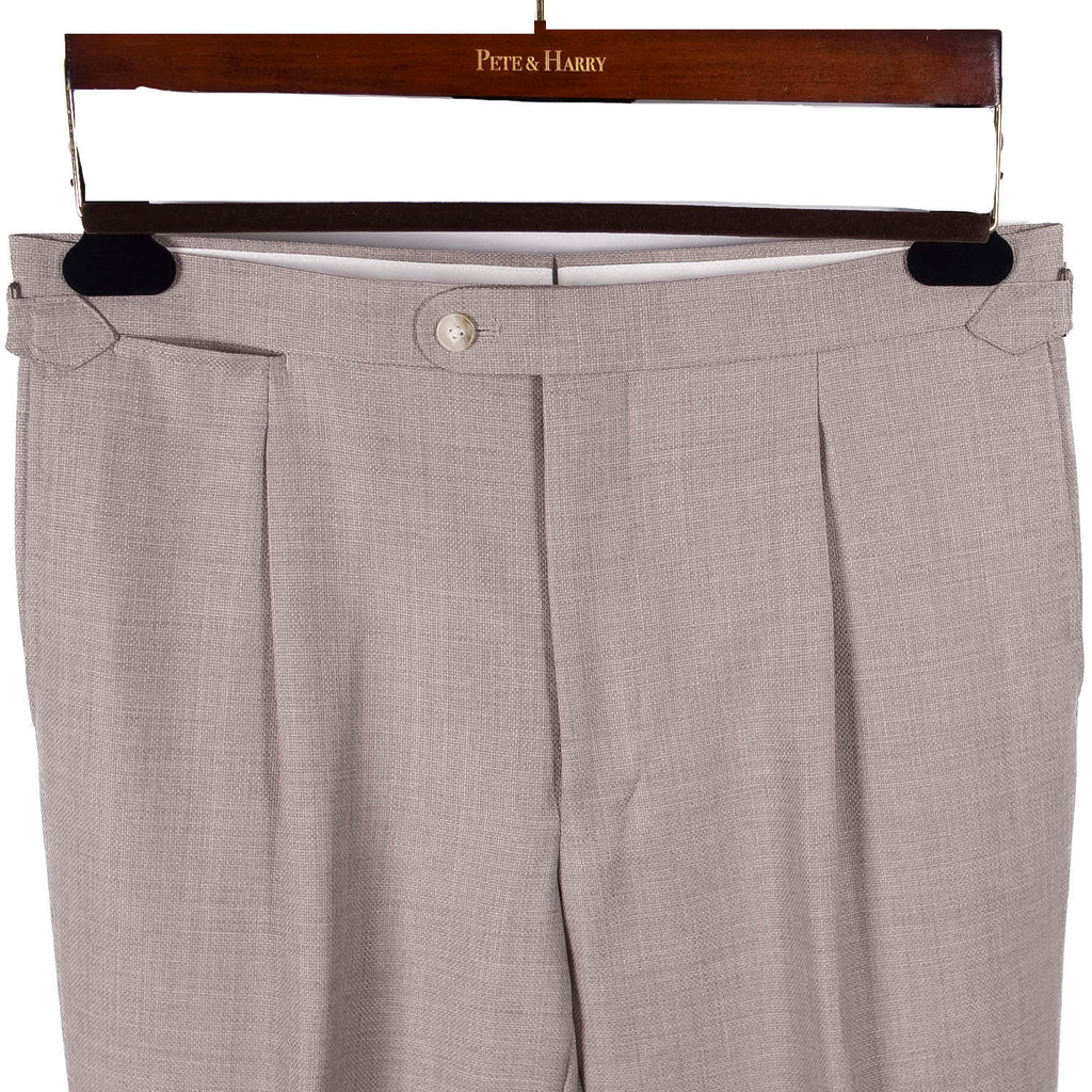 Taupe Double Breasted Casual Suit