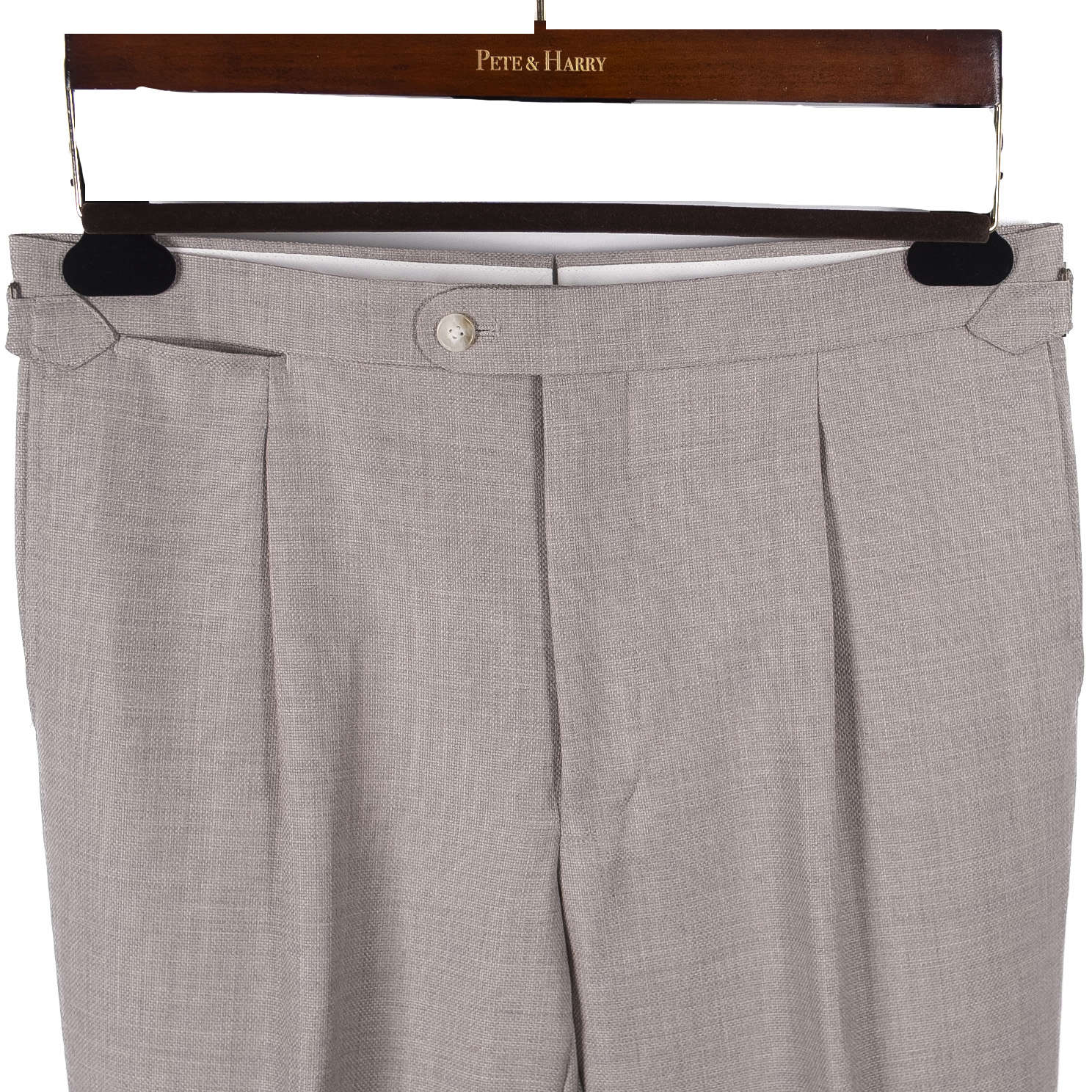Taupe Double Breasted Casual Suit