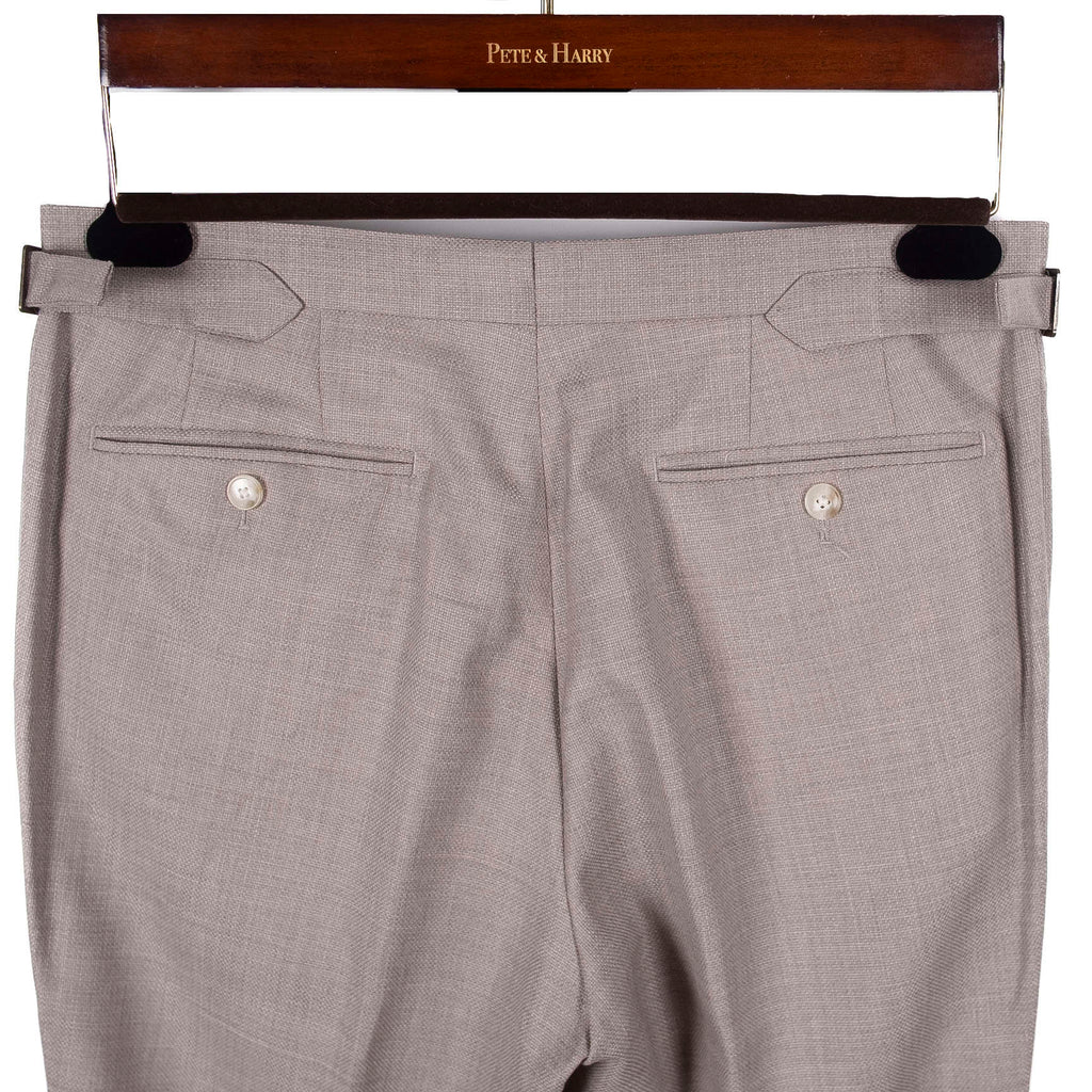Taupe Double Breasted Casual Suit