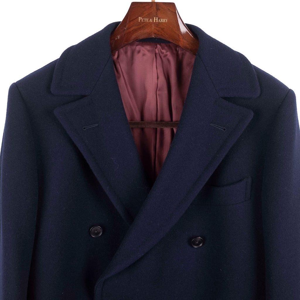 Navy Dobule Breasted Winter Coat