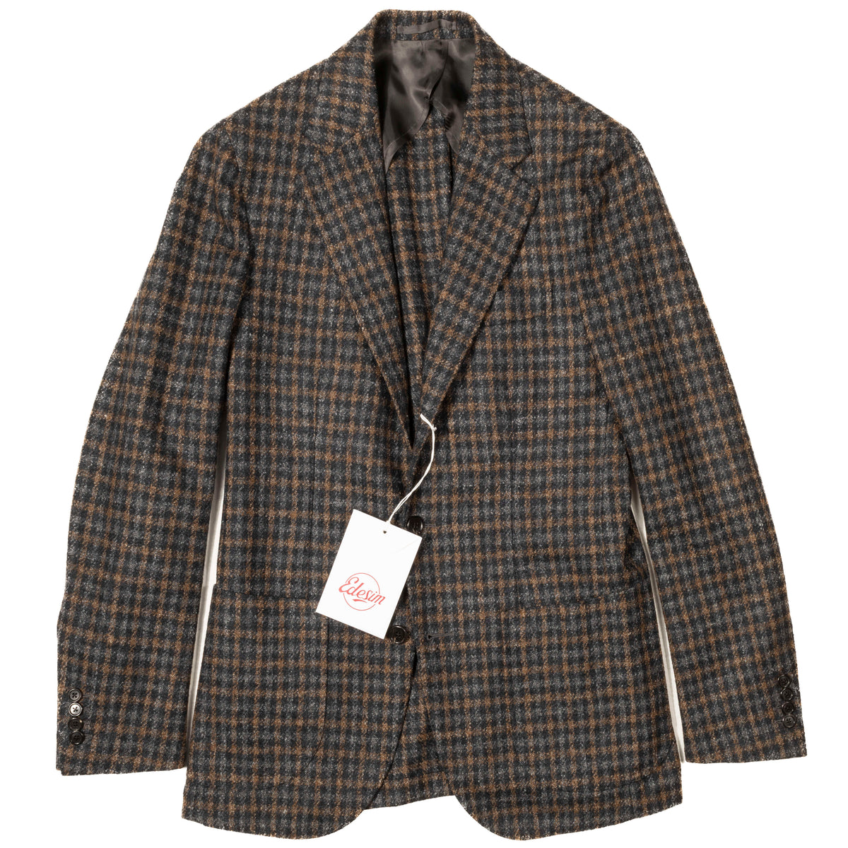Neapolitan Hand Tailored Check Sport Coat Sz 48