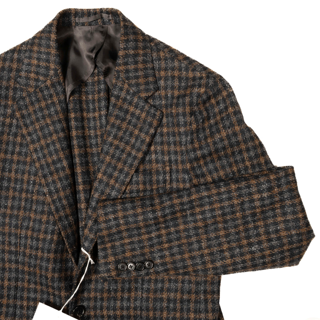 Neapolitan Hand Tailored Check Sport Coat Sz 48