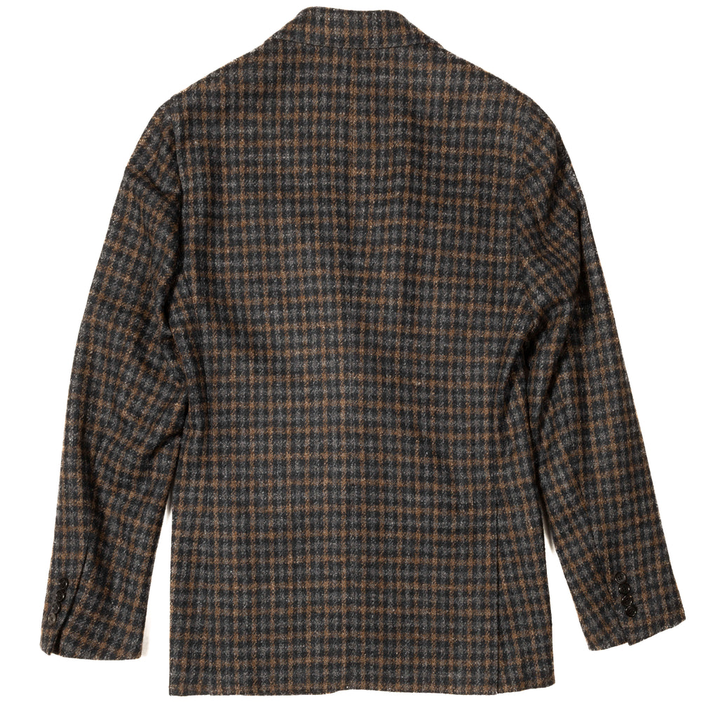 Neapolitan Hand Tailored Check Sport Coat Sz 48