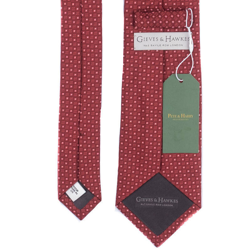 Red Patterned Tie