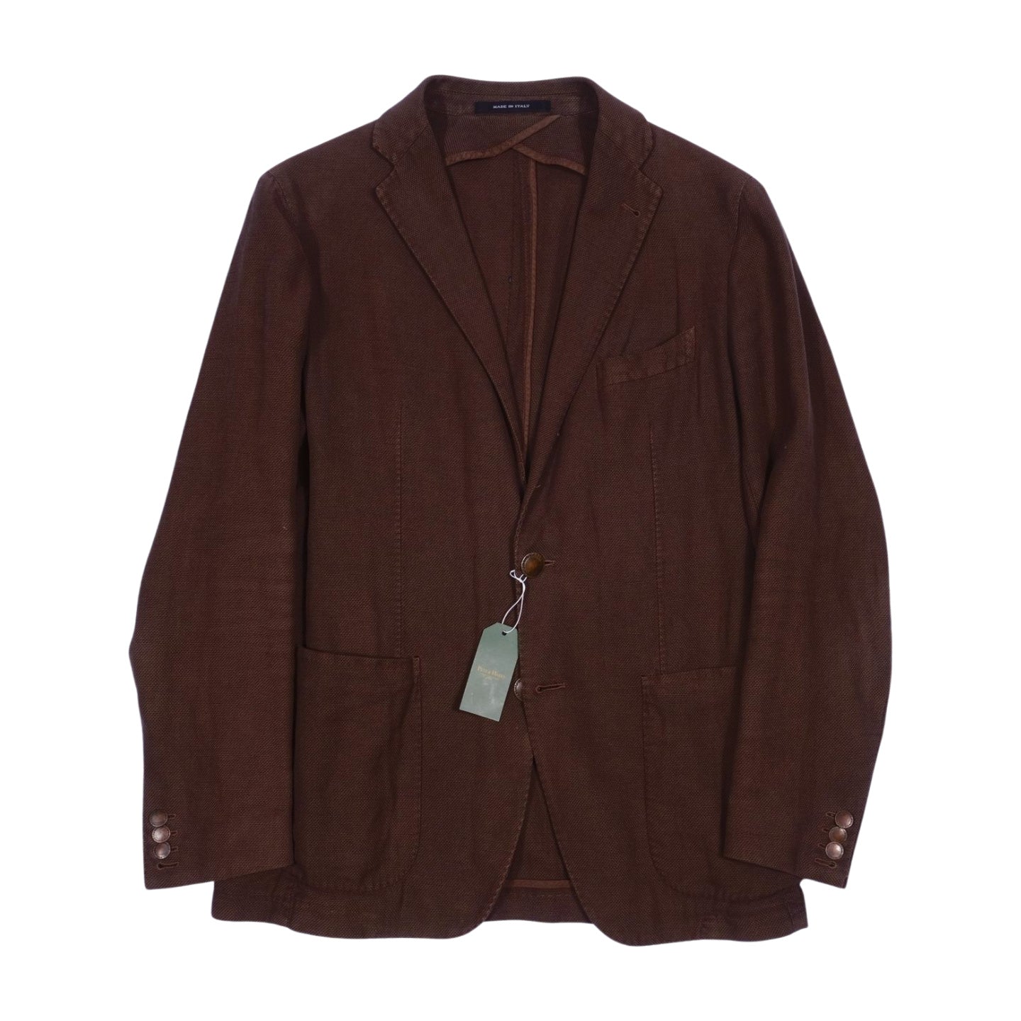 Tagliatore Brown Cotton/Linen Sport Coat