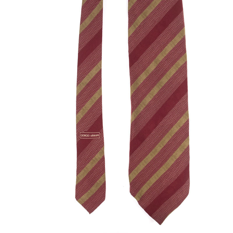 Armani Red Striped Tie