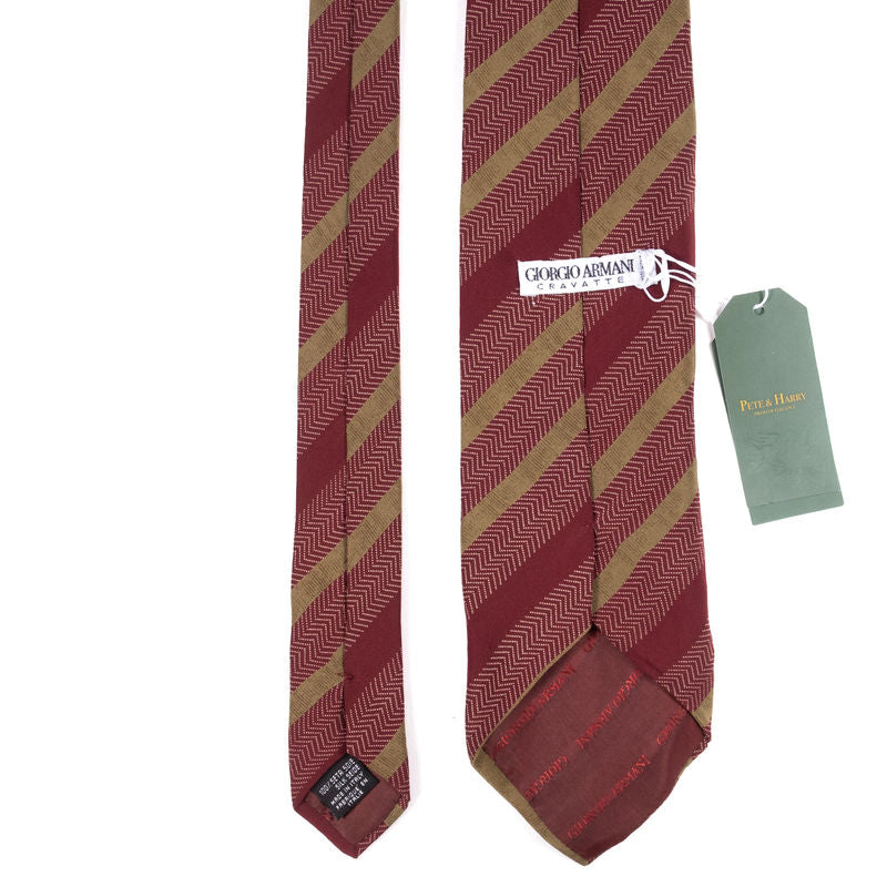 Armani Red Striped Tie