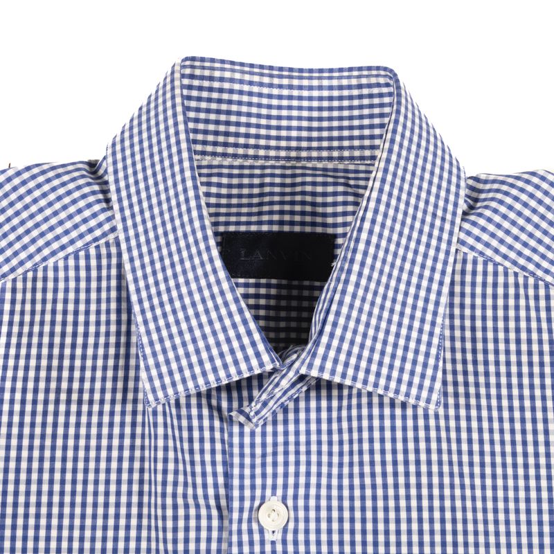 Lanvin Blue Gingham Shirt