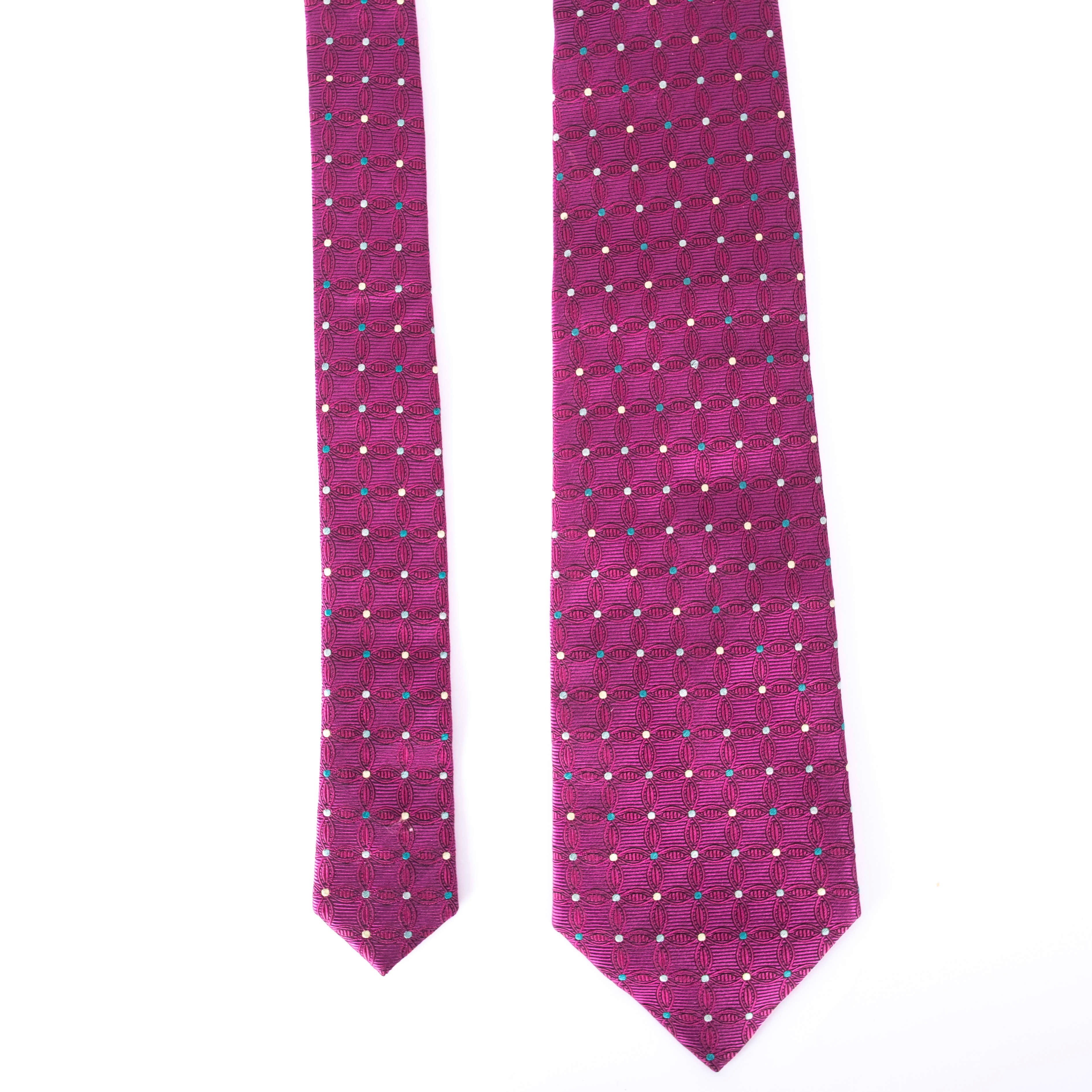 Purple Patterned Tie