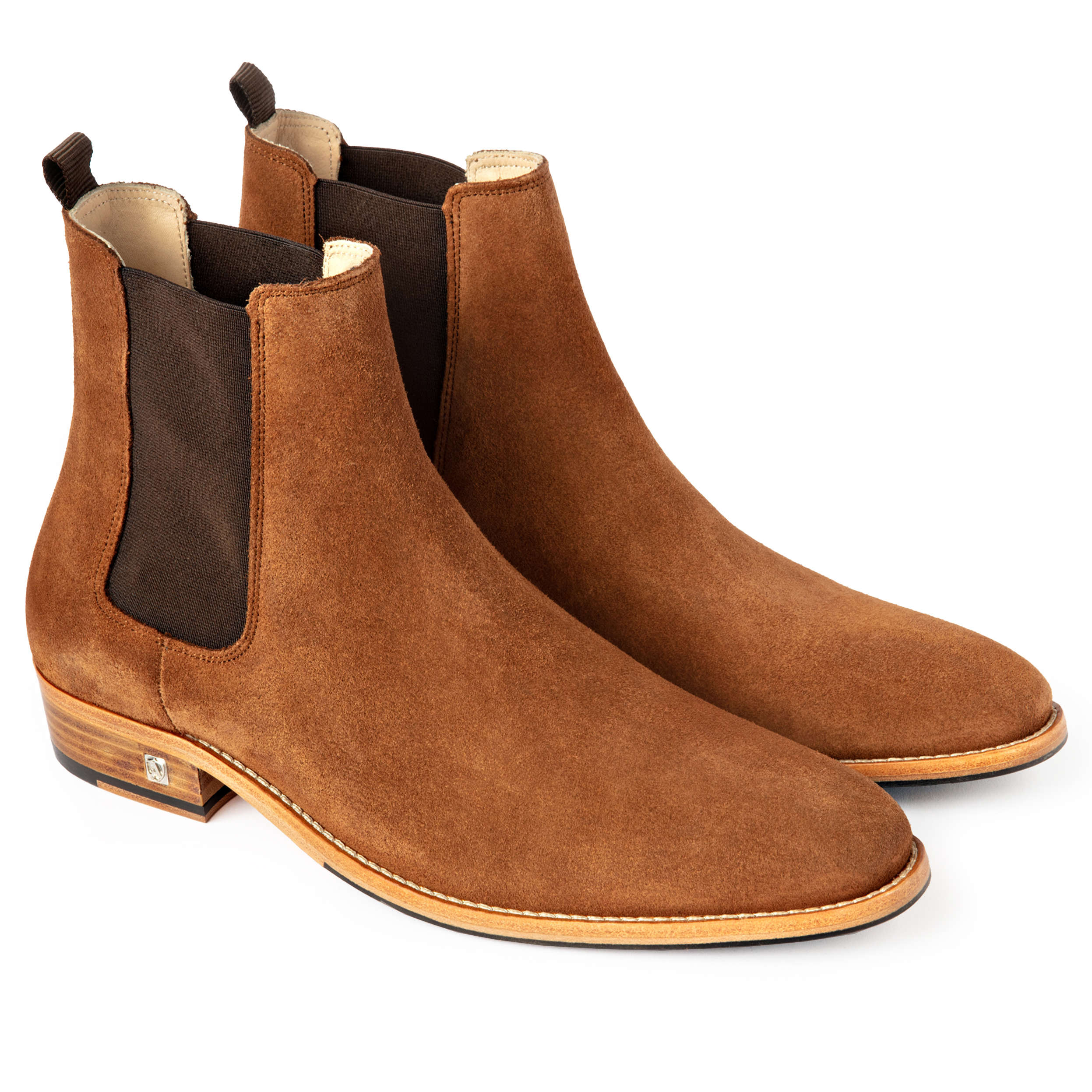 Light Brown Suede Chelsea Boot, 40