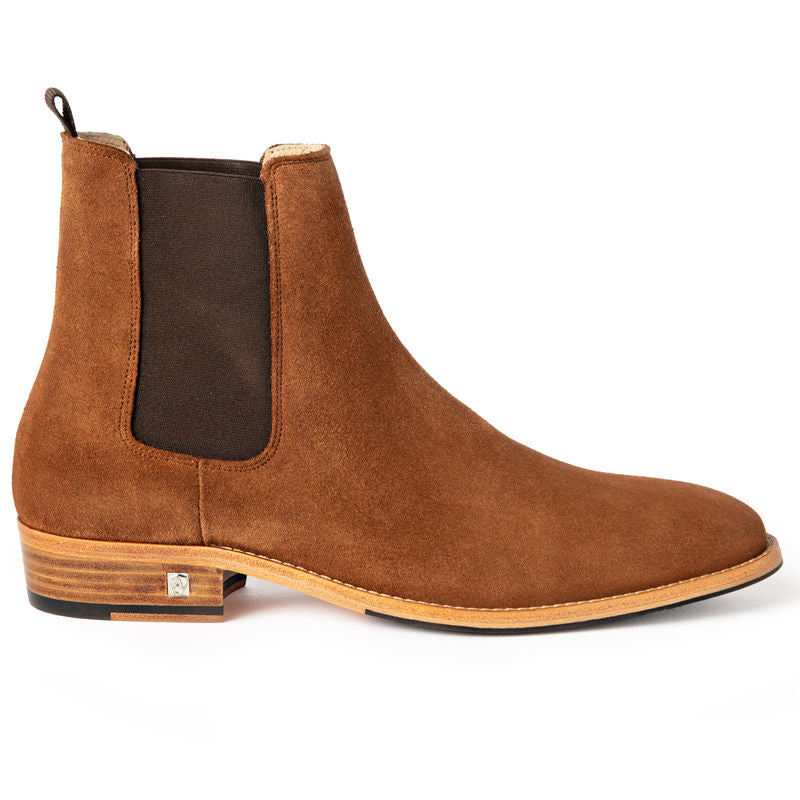 Light Brown Suede Chelsea Boots