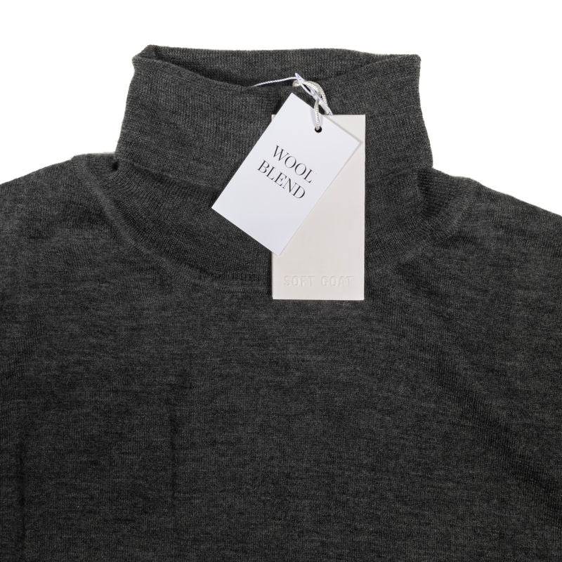 Soft Goat Flannel Fine Knit Turtleneck Sz XXL (EU)