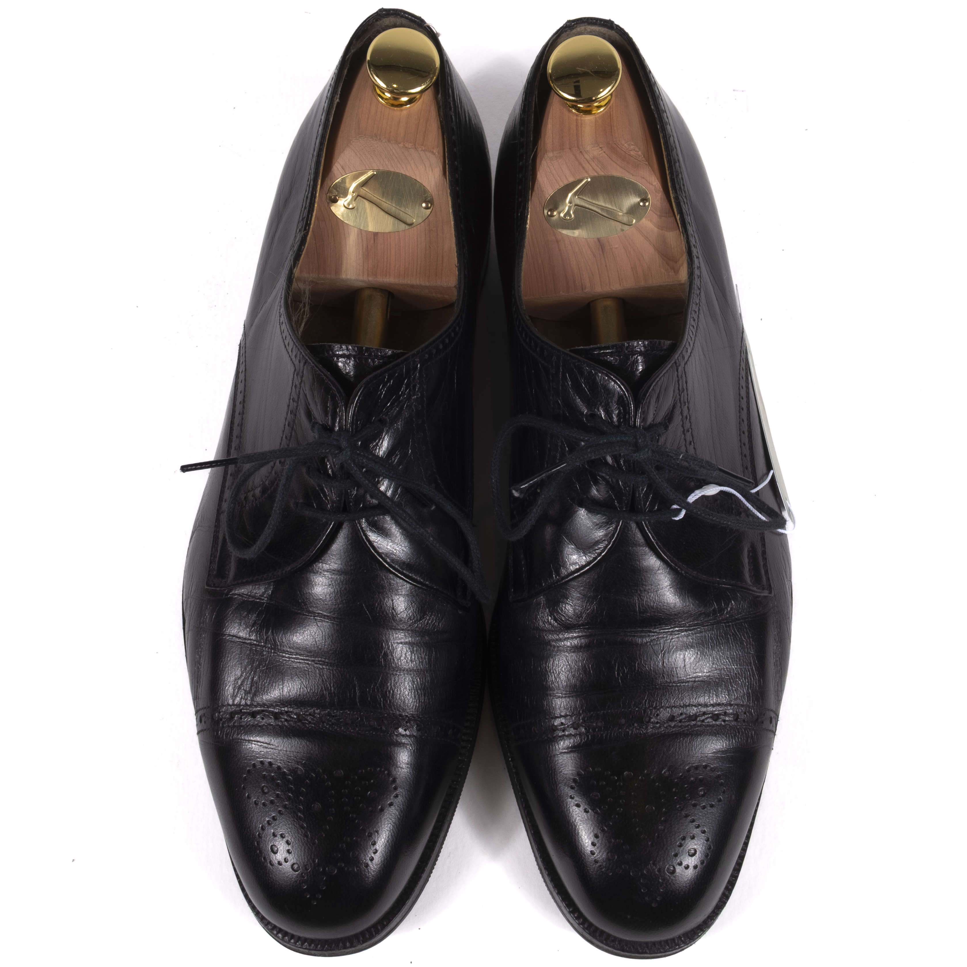 Moreschi Black Brogue Derbies