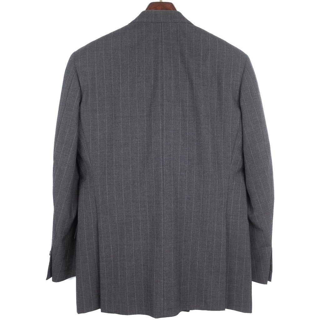 Grey Pinstripe Double Breasted Suit