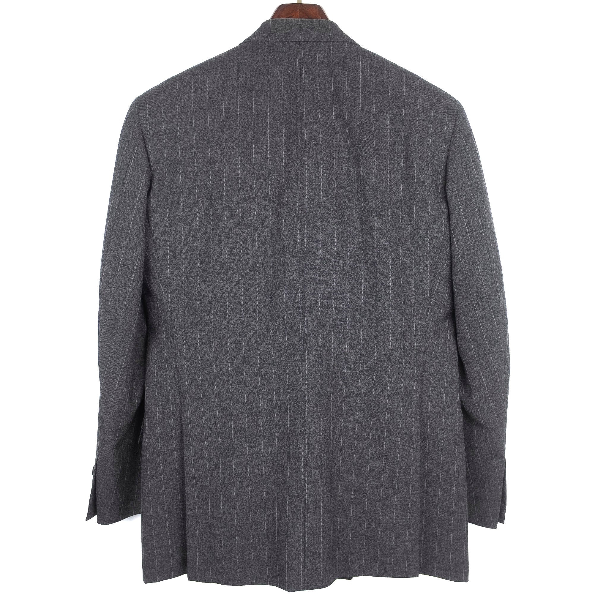 Grey Pinstripe Double Breasted Suit