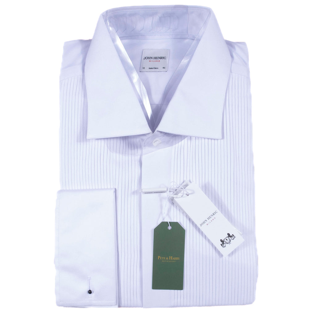 White Tuxedo Shirt Sz 46
