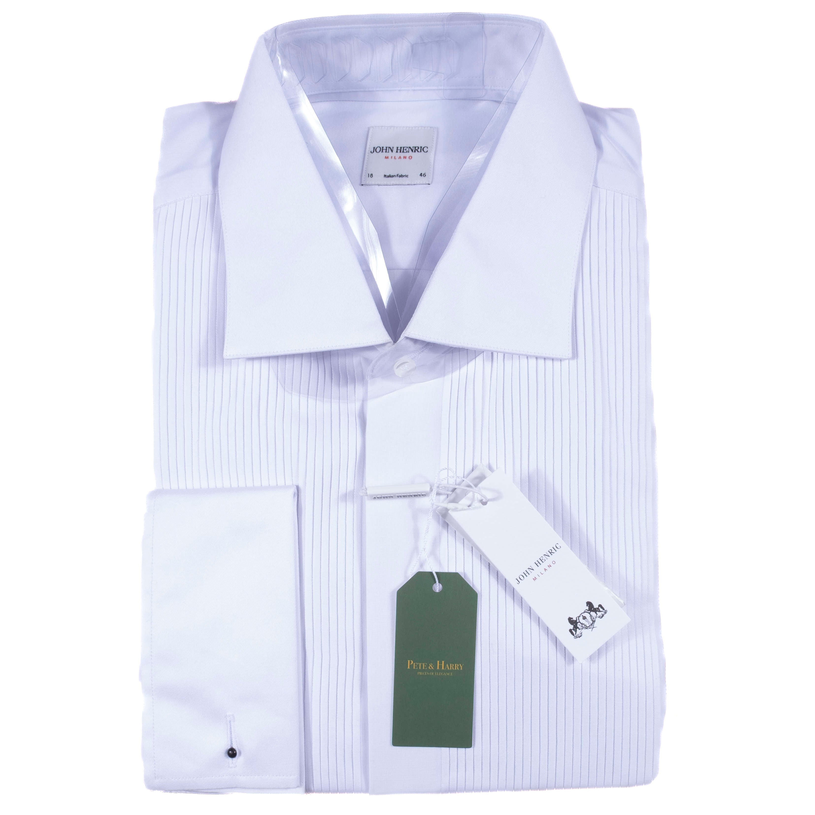 White Tuxedo Shirt Sz 46