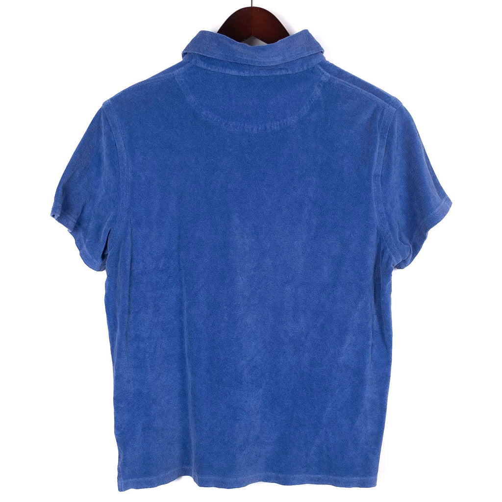 Blue Short Sleeve Terry Polo Shirt