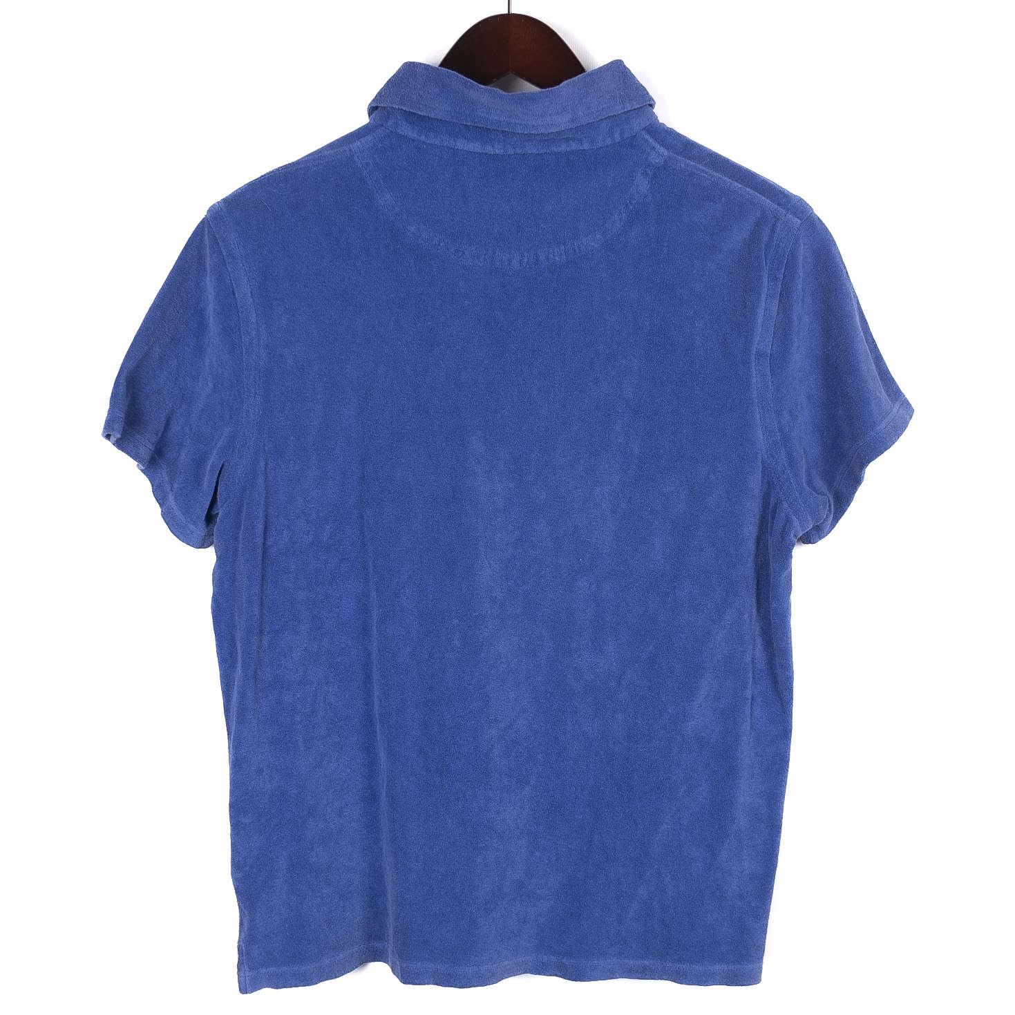Blue Short Sleeve Terry Polo Shirt