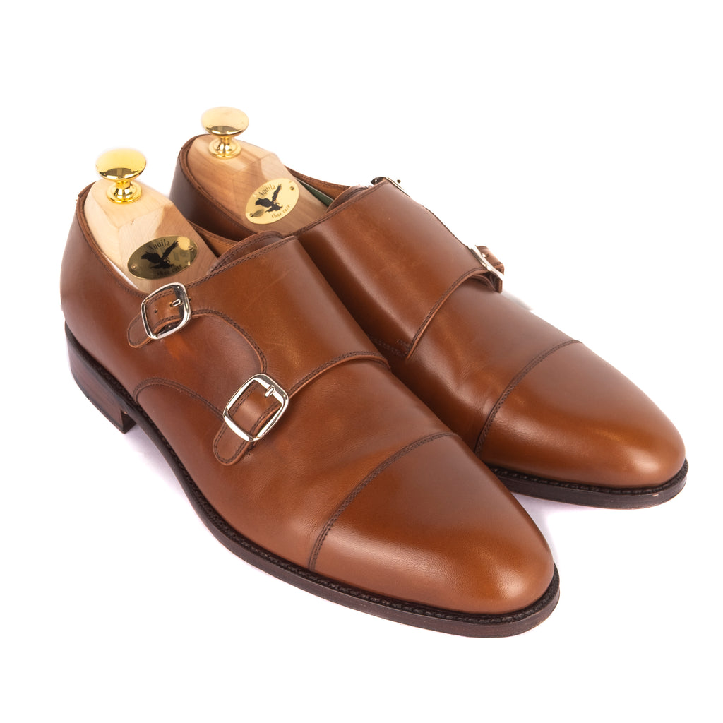 Box Calf Cognac Double Monkstraps