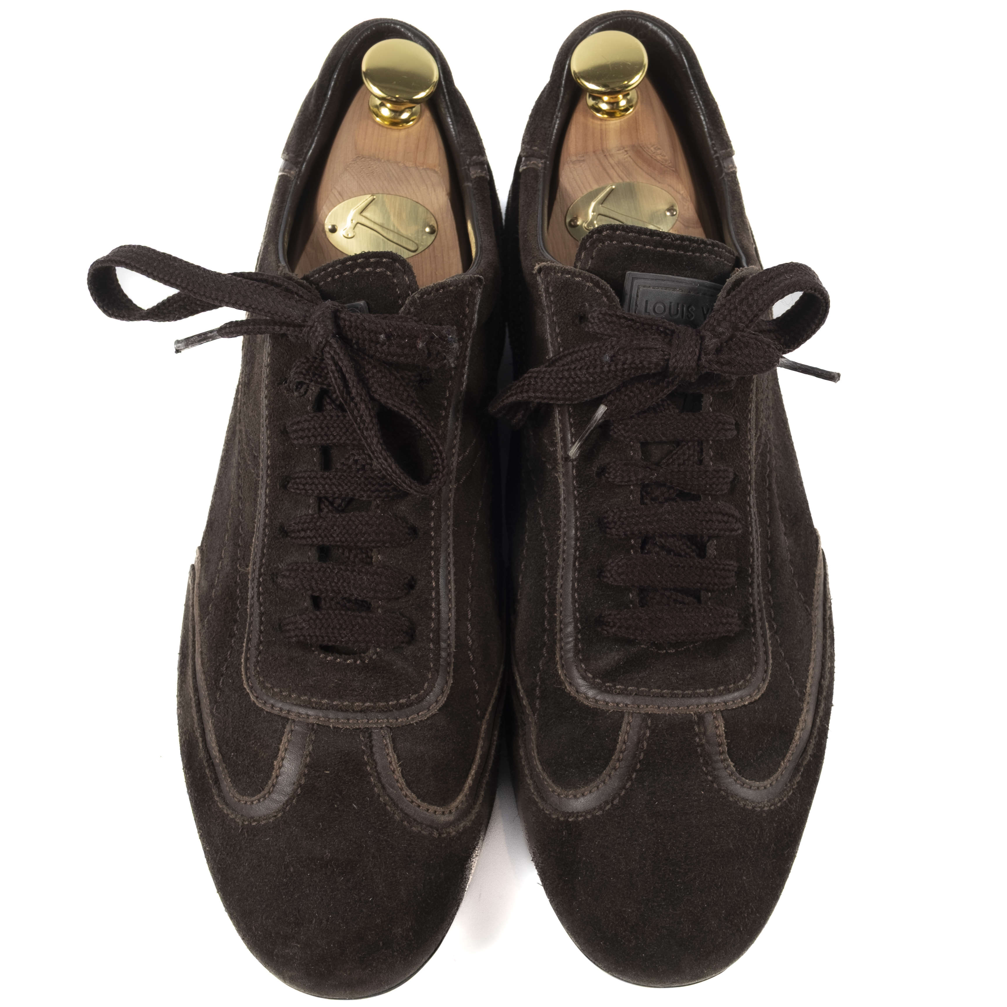Louis Vuitton Brown Suede Sneakers 40 (EU)
