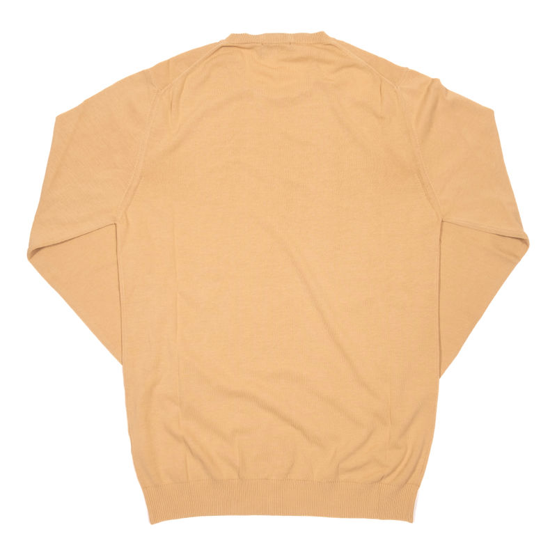 Blugiallo Camel Coloured Cotton Crewneck