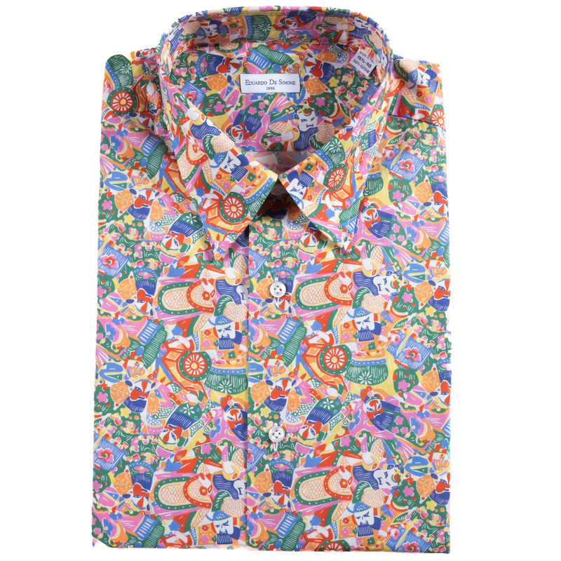 Neapolitan Hand Tailored Multi Coloured Shirt
