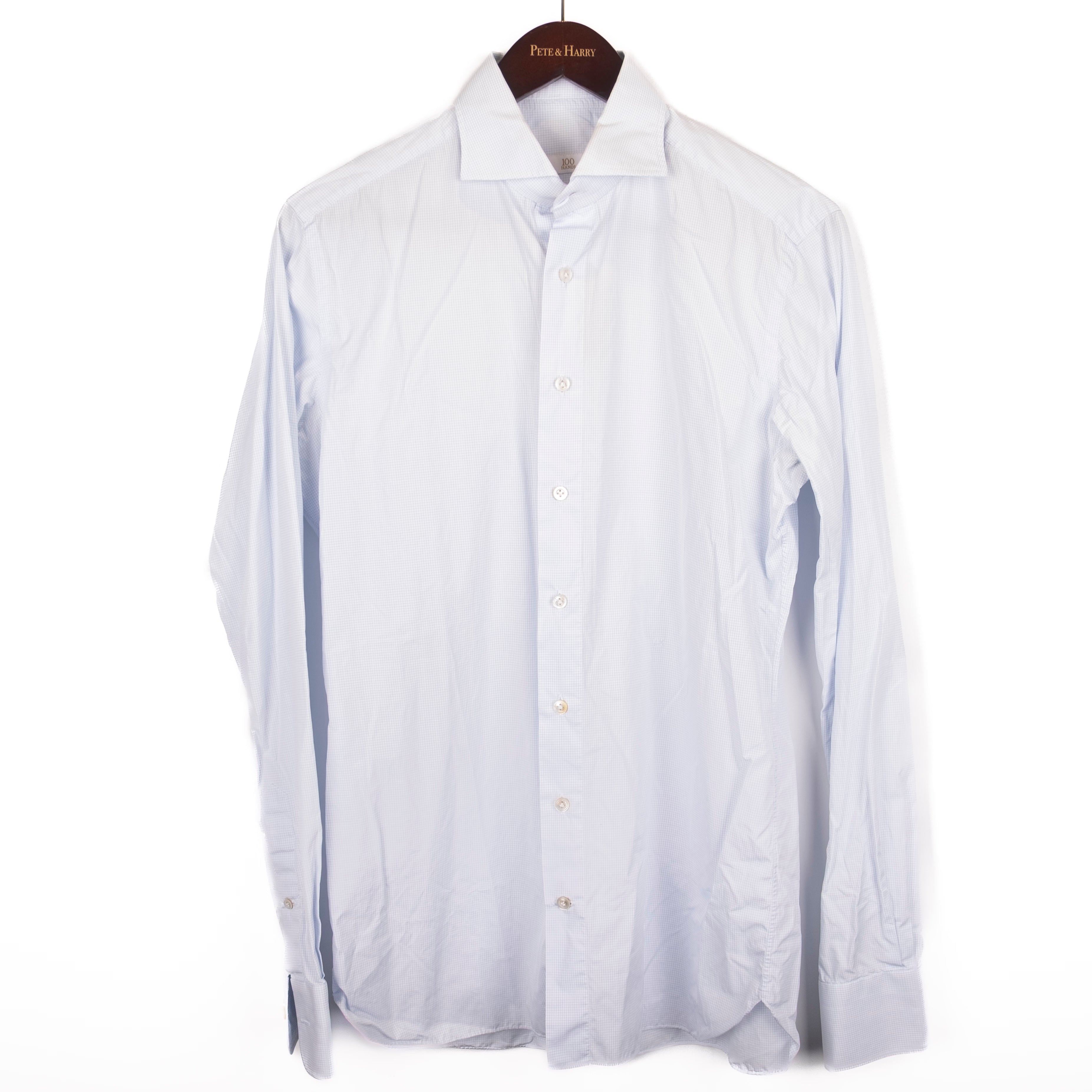 Blue Mini-checked Shirt