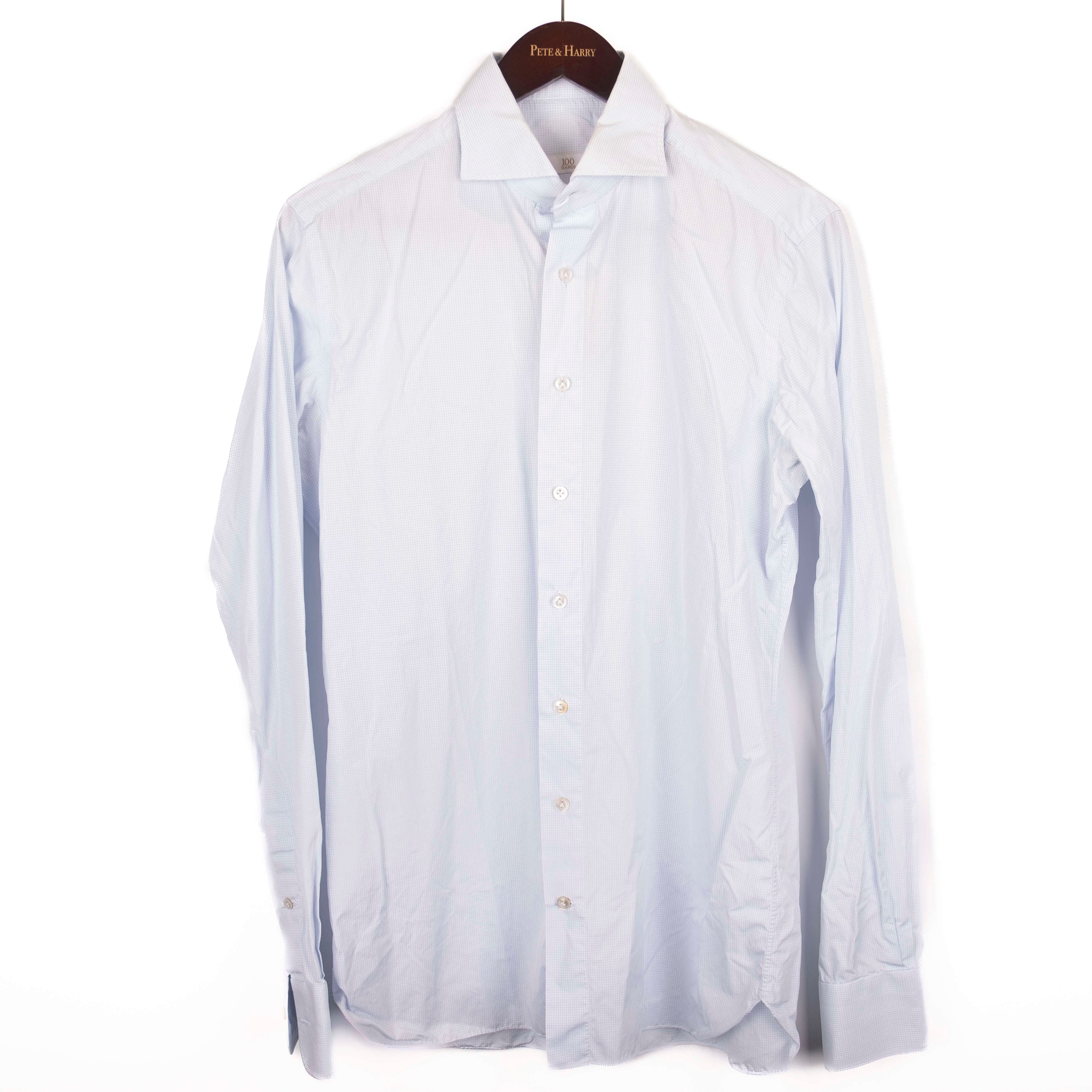 Blue Mini-checked Shirt