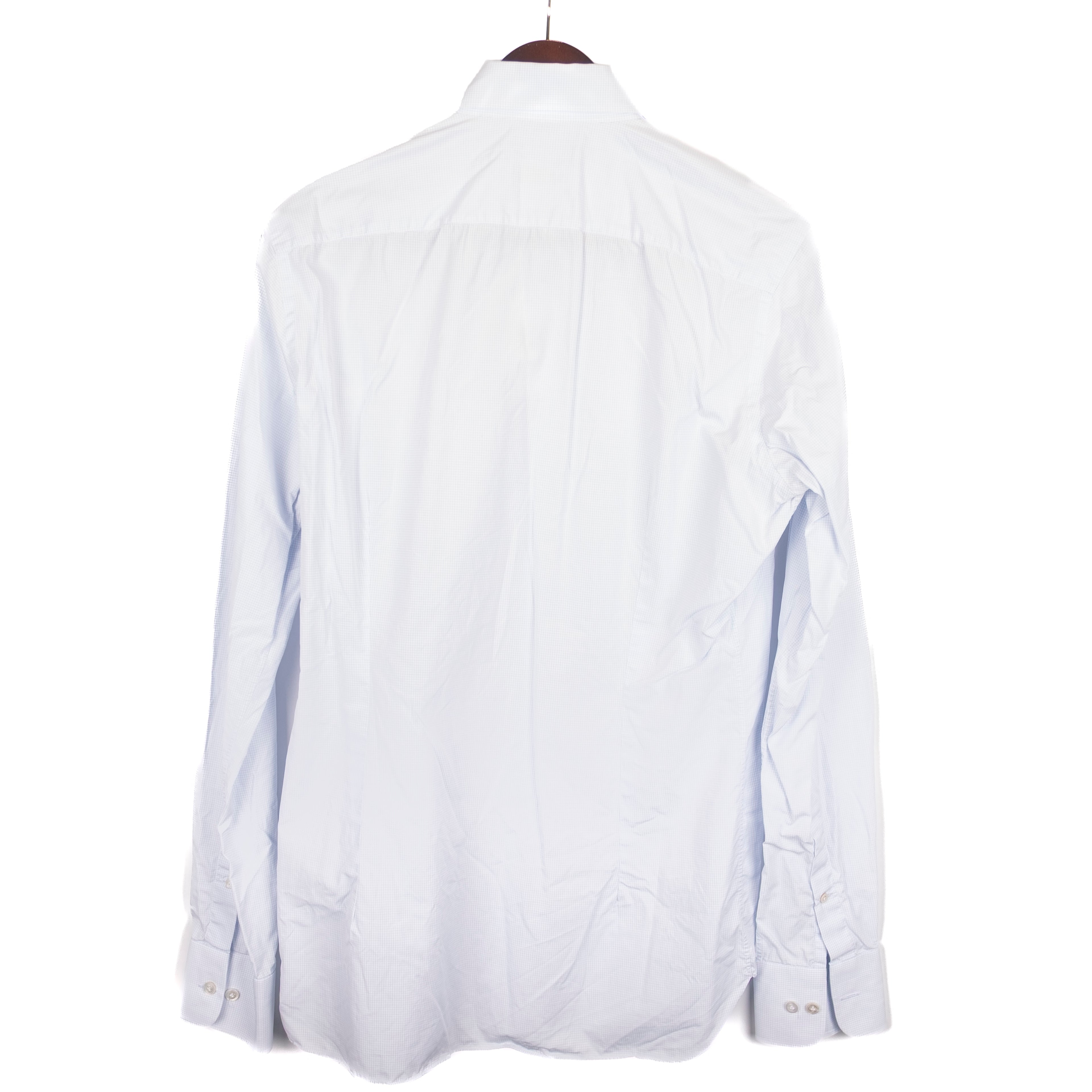 Blue Mini-checked Shirt