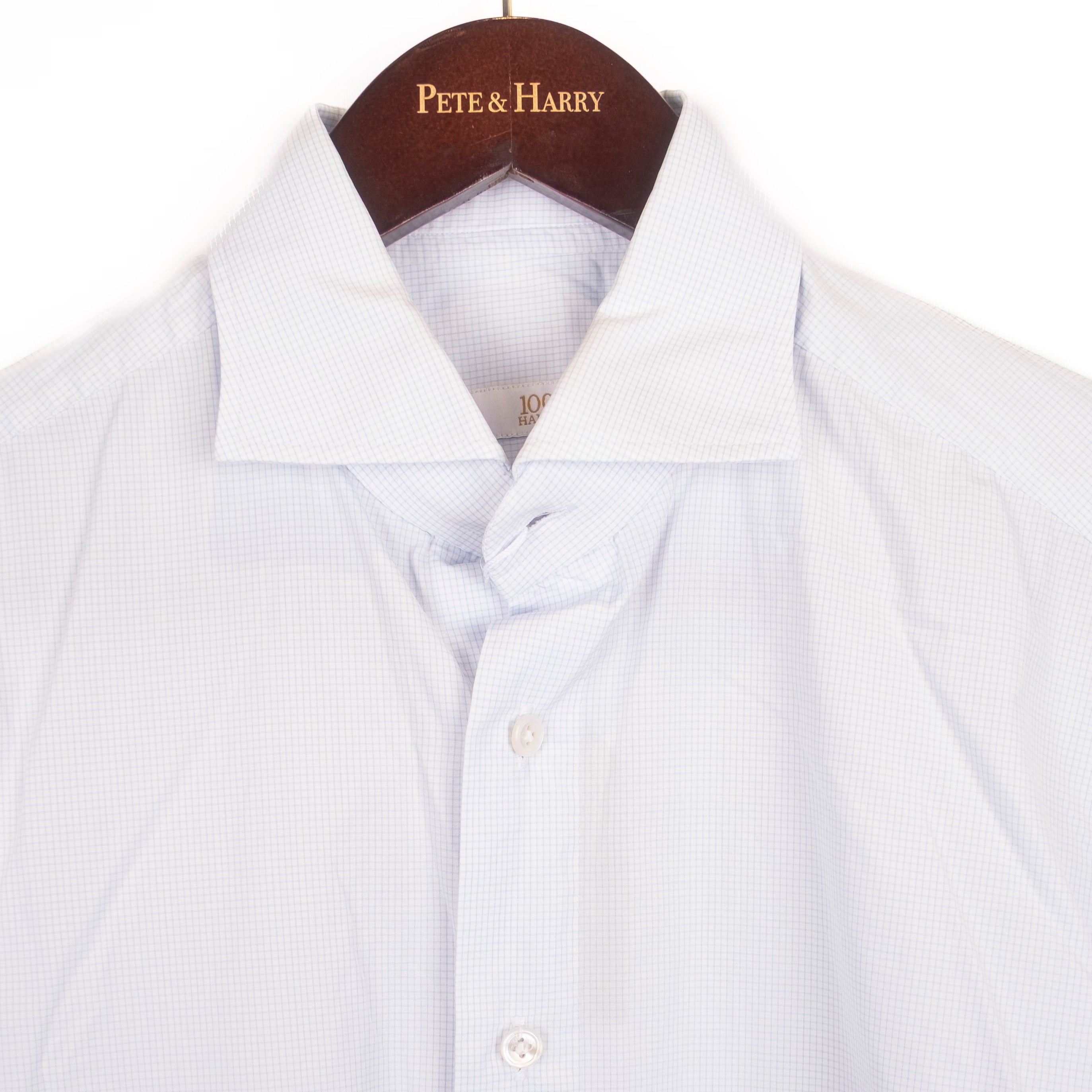 Blue Mini-checked Shirt