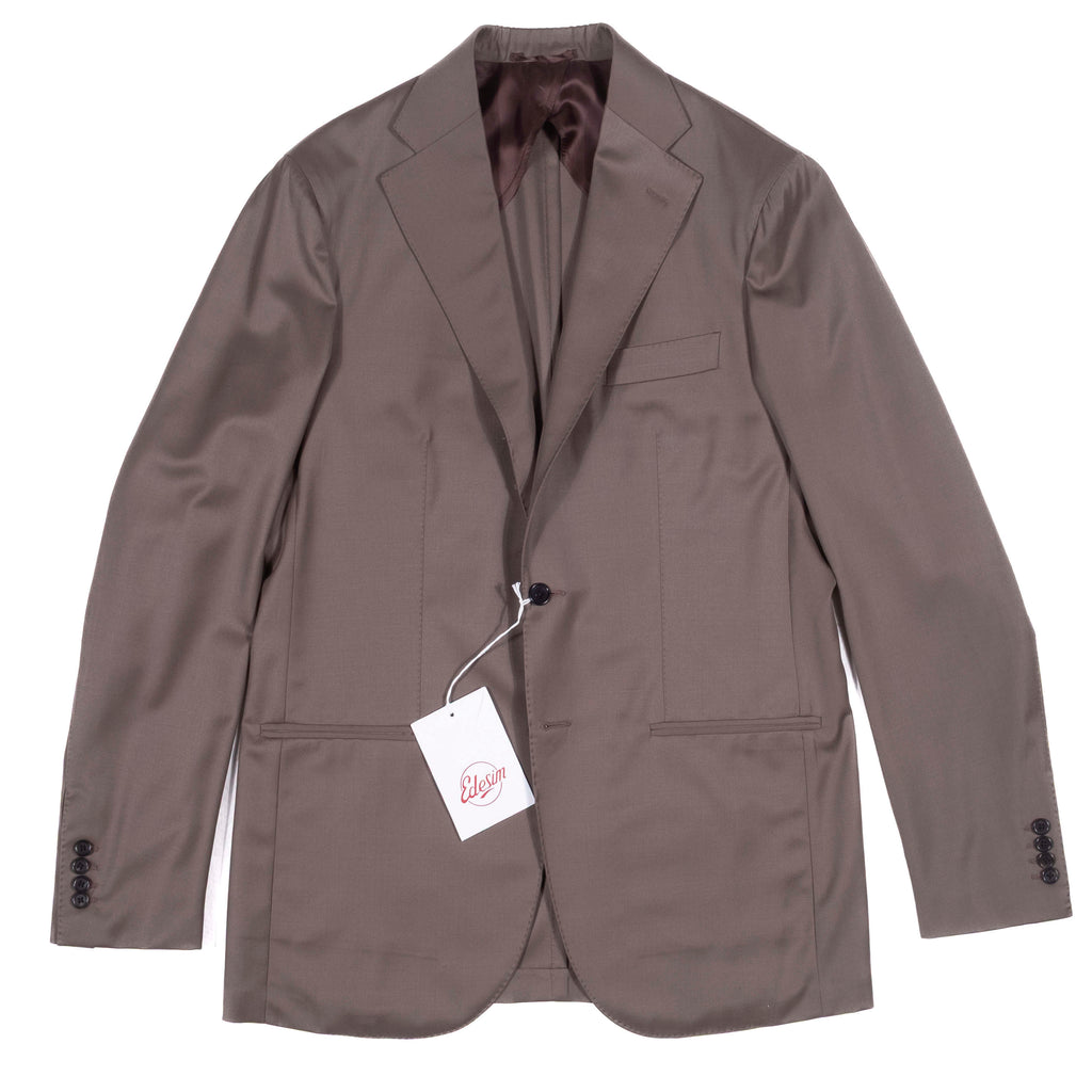 Neapolitan Hand Tailored Taupe Wool Sport Coat Sz 54