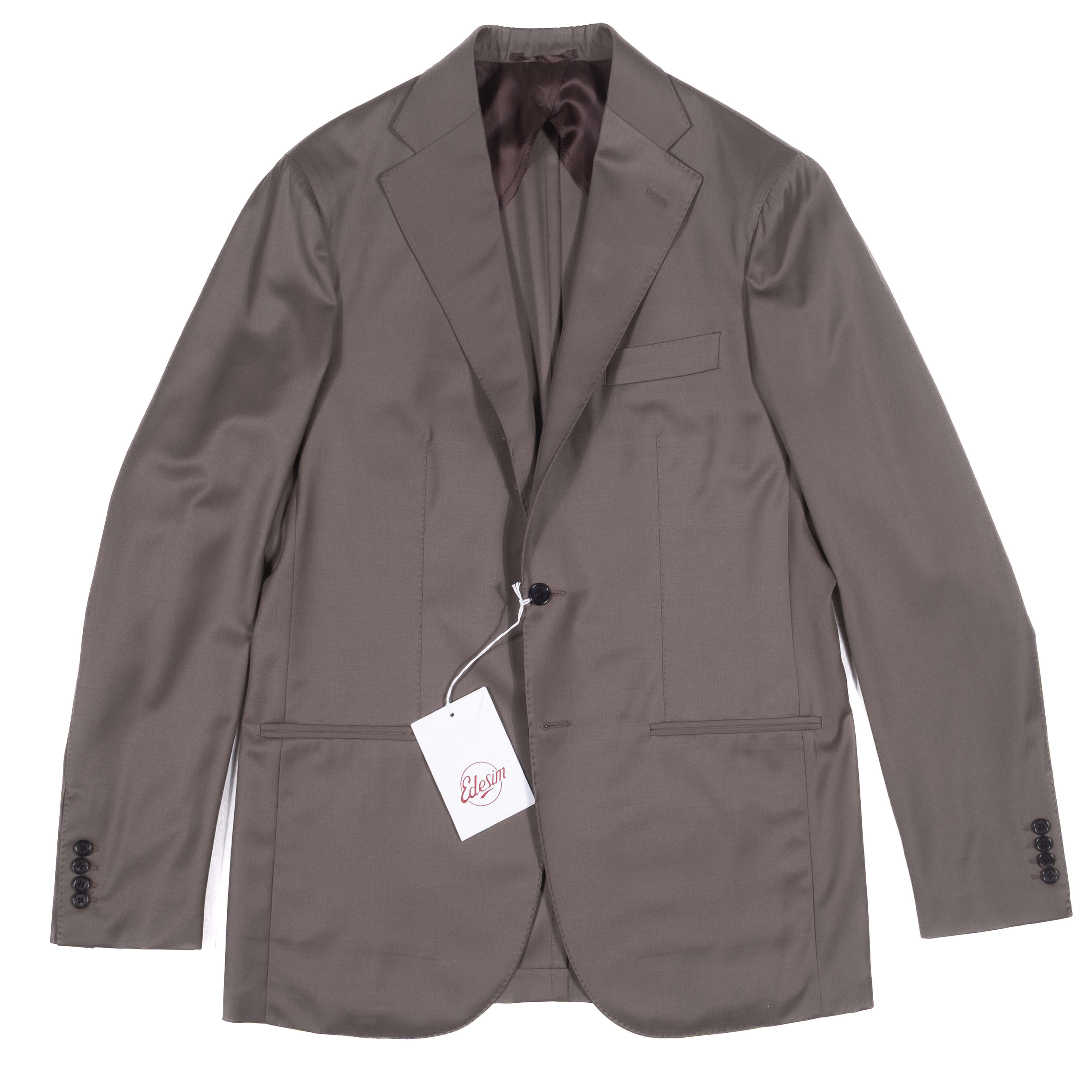 Neapolitan Hand Tailored Taupe Wool Sport Coat Sz 54
