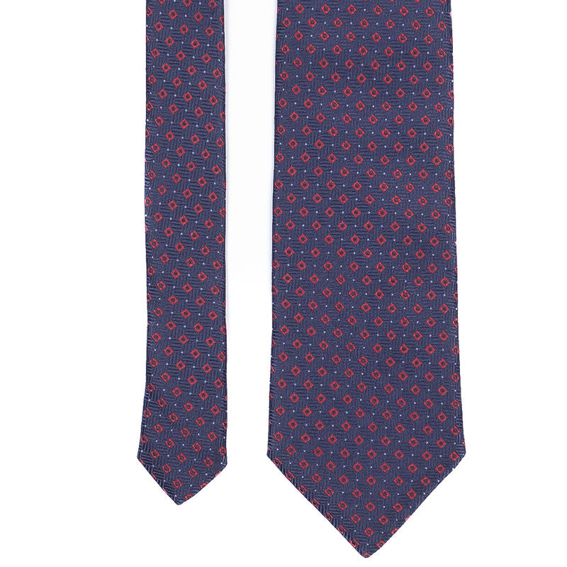 Navy Patterned Tie
