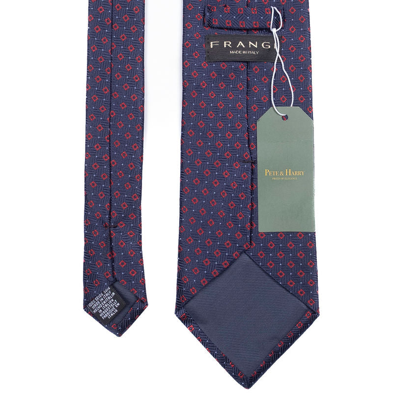 Navy Patterned Tie