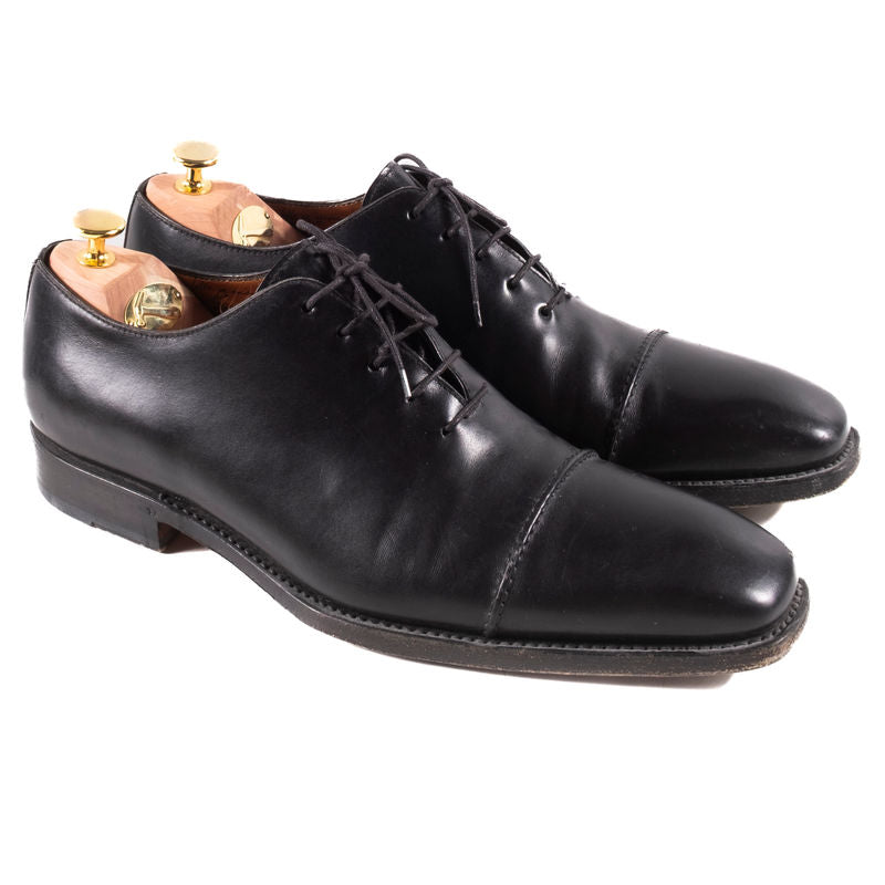 Bontoni Black Leather Oxfords Sz 44 (EU)