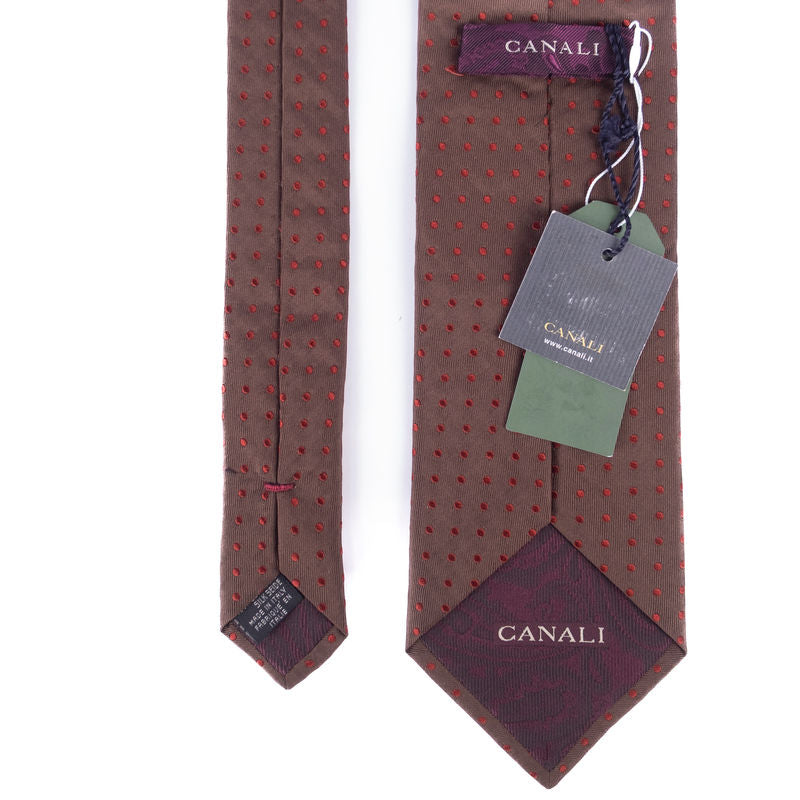 Brown Dotted Tie