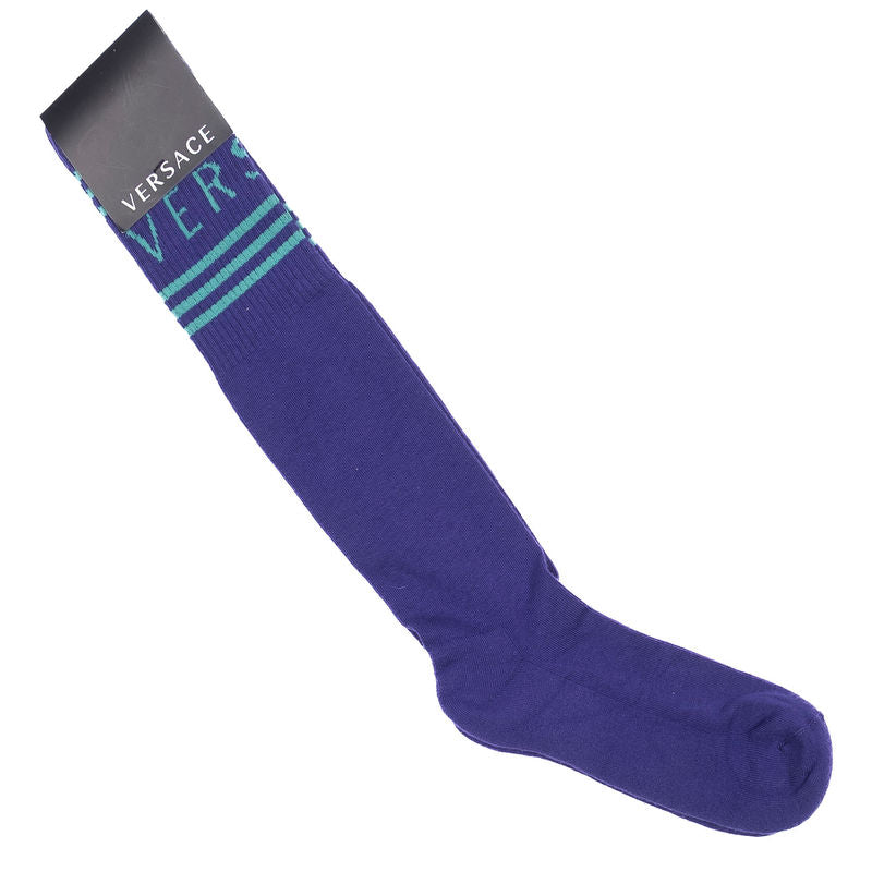 Purple Over The Calf Sock