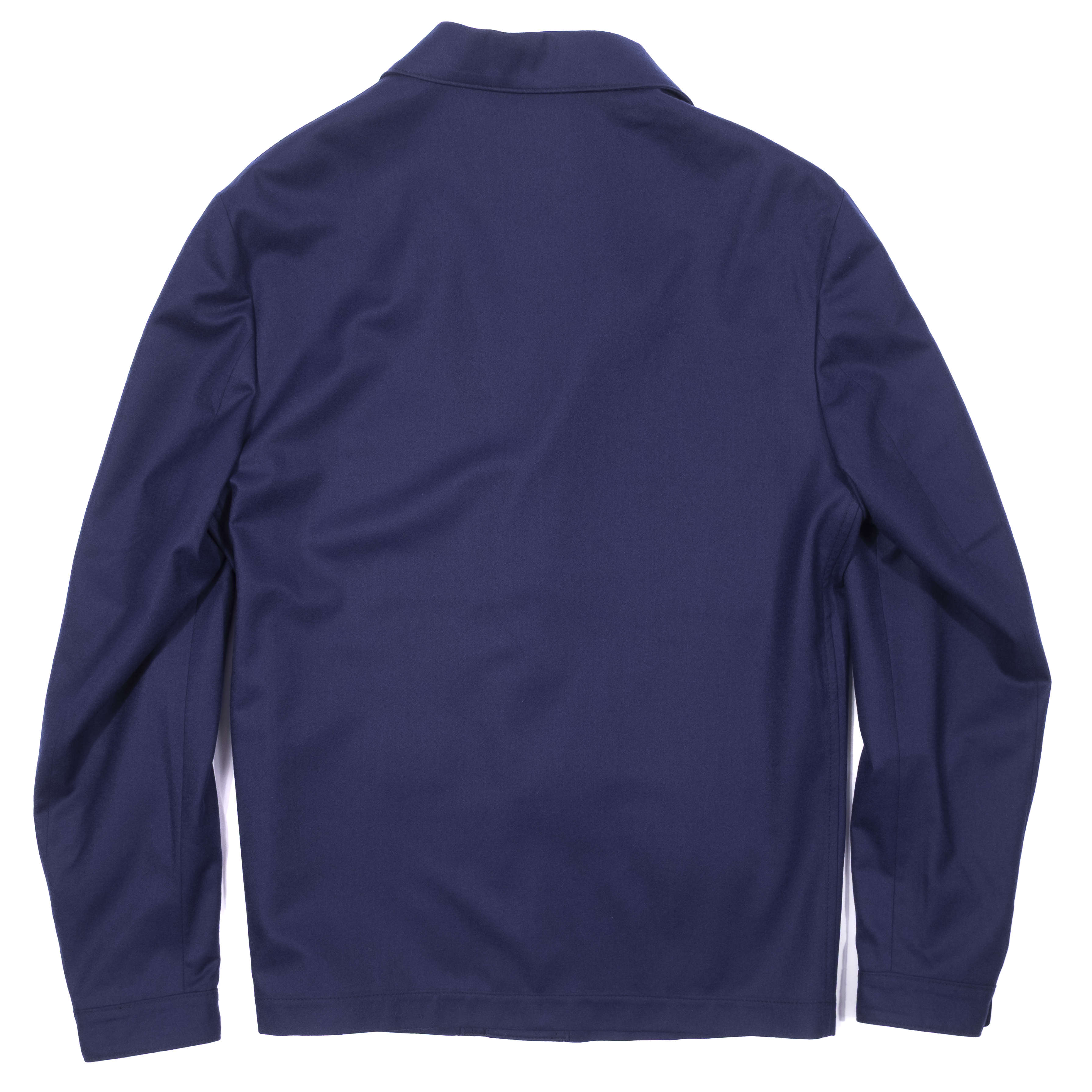 Neapolitan Hand Tailored Blue Utility Jacket Sz 48