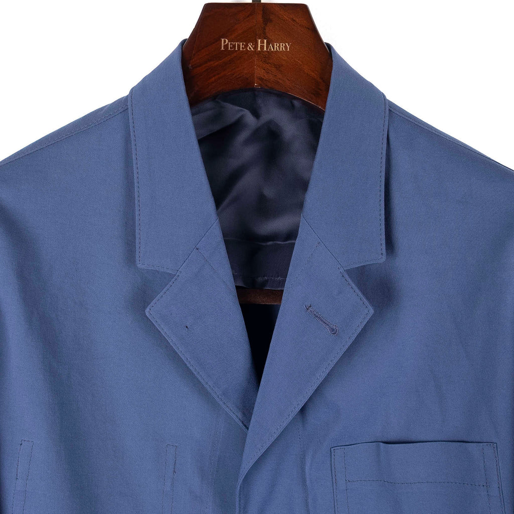 Neapolitan Hand Tailored Blue Utility Jacket Sz 48