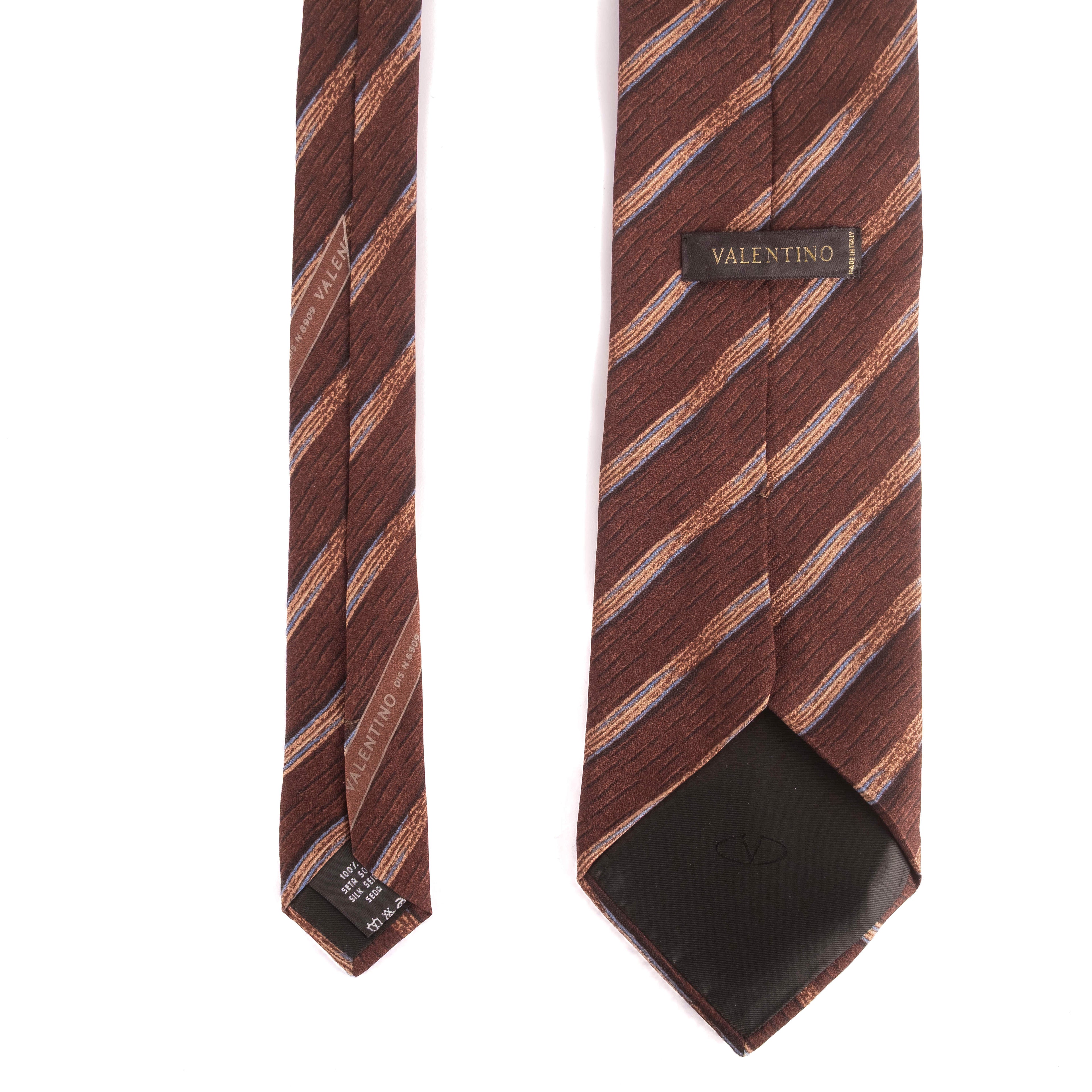 Brown Striped Tie