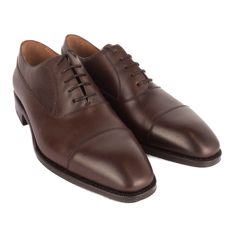 Box Calf Brown Cap Toe Oxfords