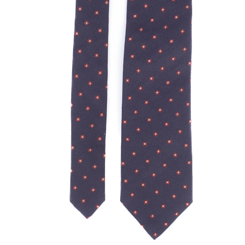 Navy Patterned Tie