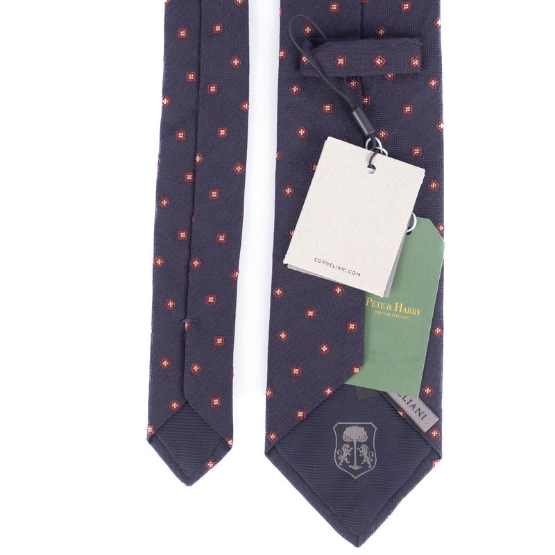 Navy Patterned Tie
